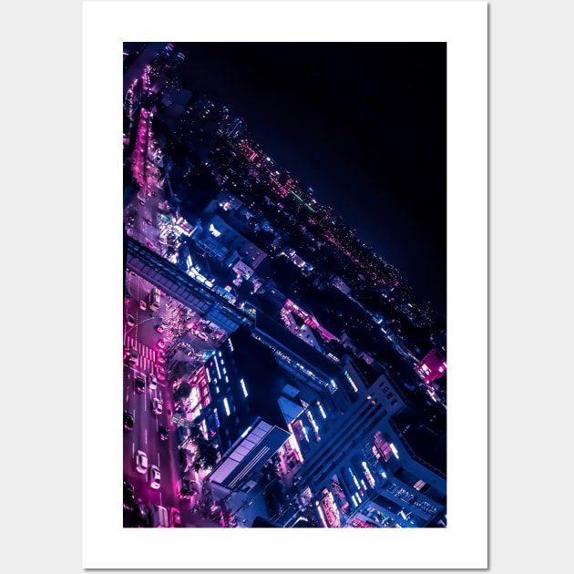 Neon Nights Wall Art by Caline Design